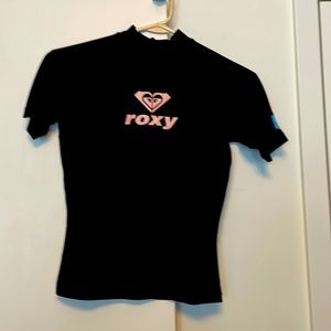 Roxy rash guard uv protective short sleeve shirt
